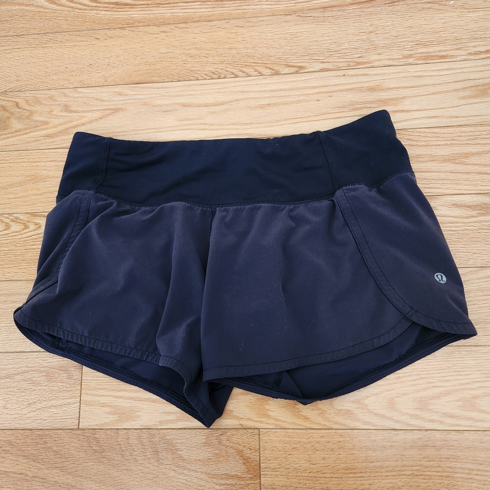 lululemon athletica Women's Black Athletic Shorts Sz 6